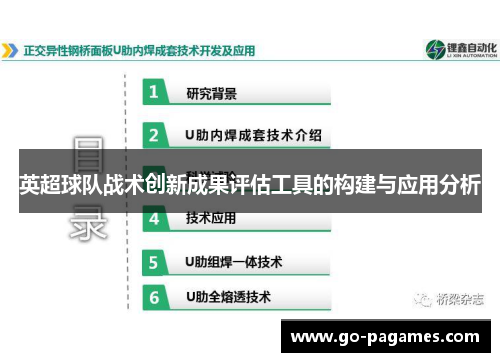 英超球队战术创新成果评估工具的构建与应用分析